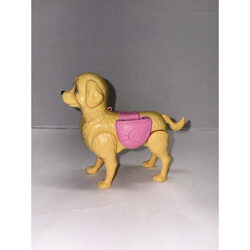 Barbie Pet Dog Only Taffy Walking Golden Retriever  Strollin Pups Mattel Toy